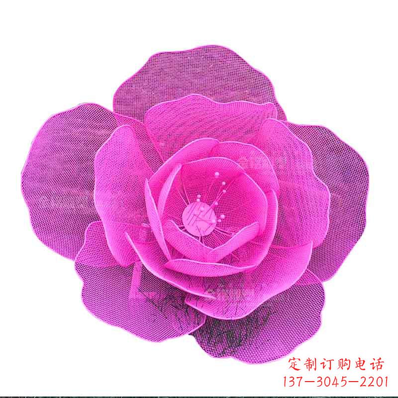 益阳精美玫瑰金属雕塑