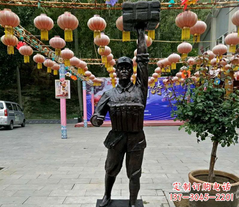 益阳董存瑞铜雕