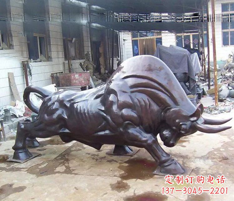 益阳动物牛铜雕塑