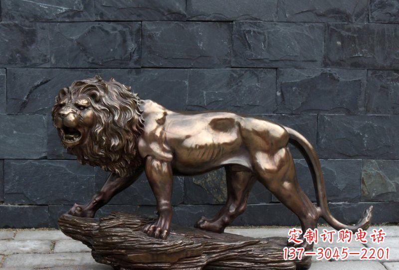 益阳动物铜雕狮子