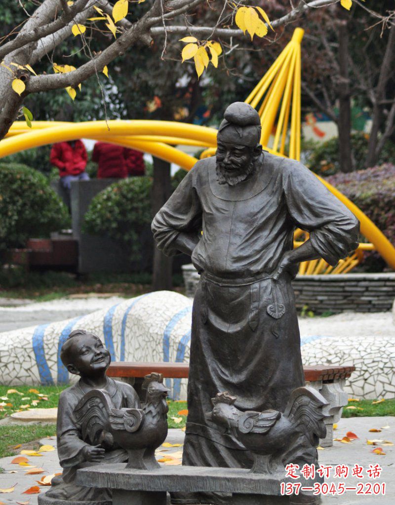 益阳古典风鸡雕塑