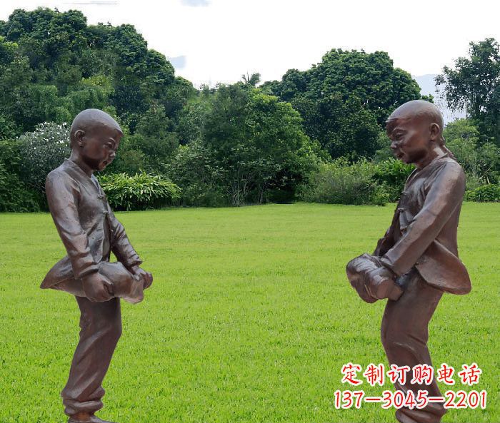 益阳中领雕塑精致的儿童铜雕雕塑