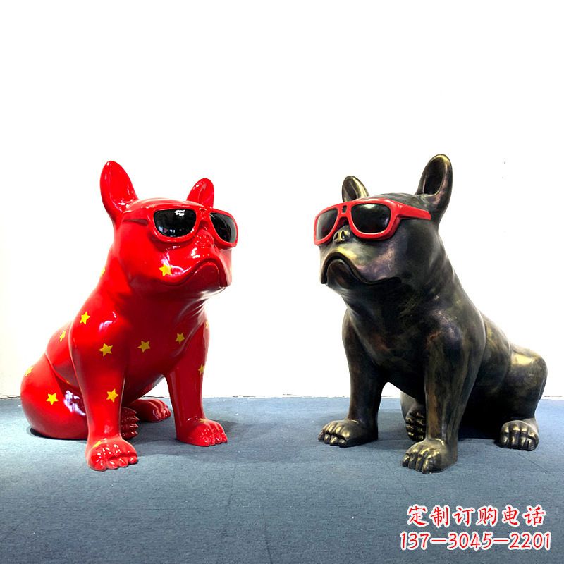 益阳斗牛犬雕塑摆件
