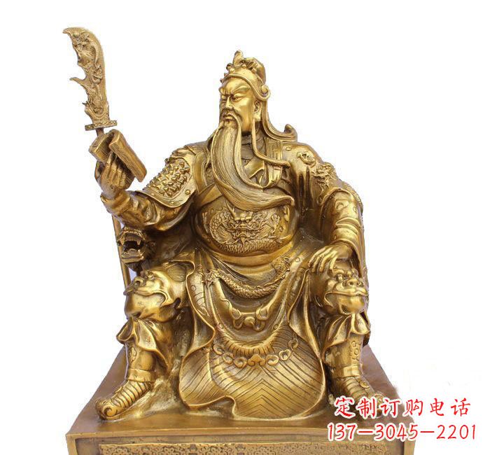 益阳精美关公铜雕