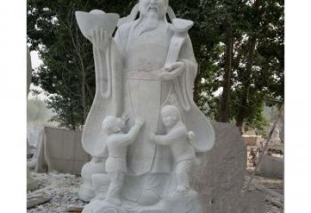 益阳大理石财神雕塑——守护家庭繁荣