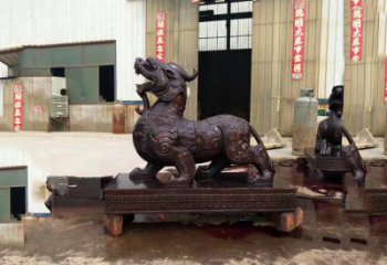 益阳独角兽铸铜雕塑—精雕细琢的艺术瑰宝
