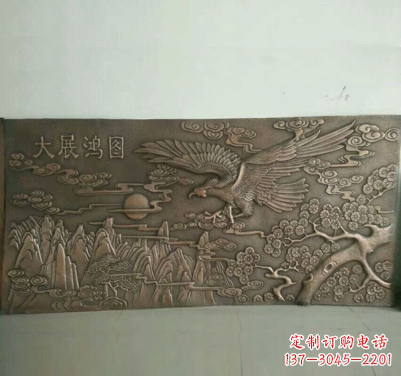 益阳精致锻铜老鹰雕塑