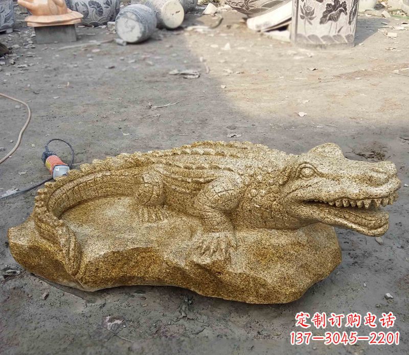 益阳精致石刻动物雕塑