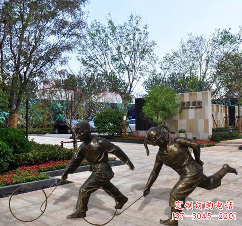 益阳铜雕塑为孩子带来欢乐