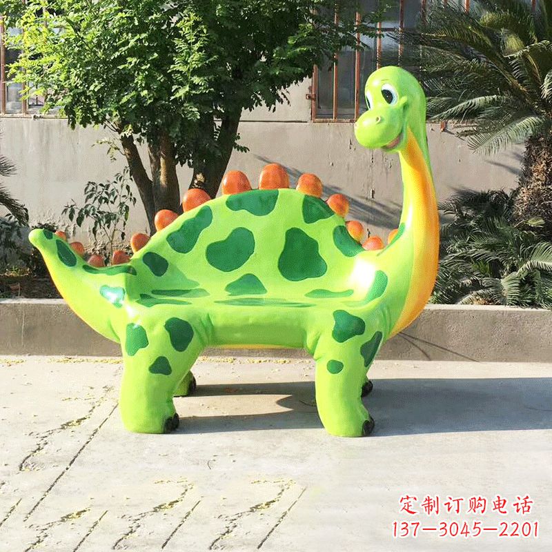 益阳玻璃钢恐龙雕塑座椅