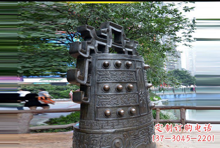 益阳法制铜钟公园景观铜雕
