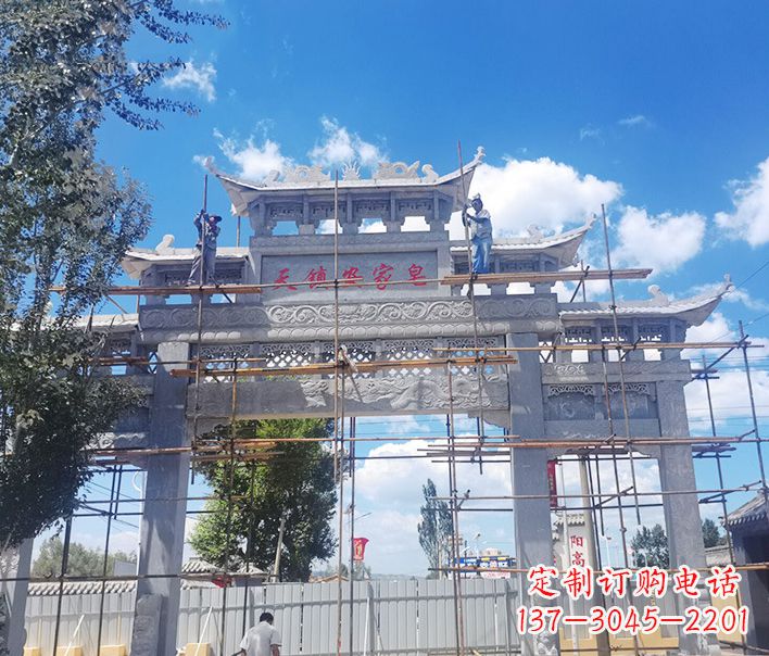 益阳方牌坊石雕