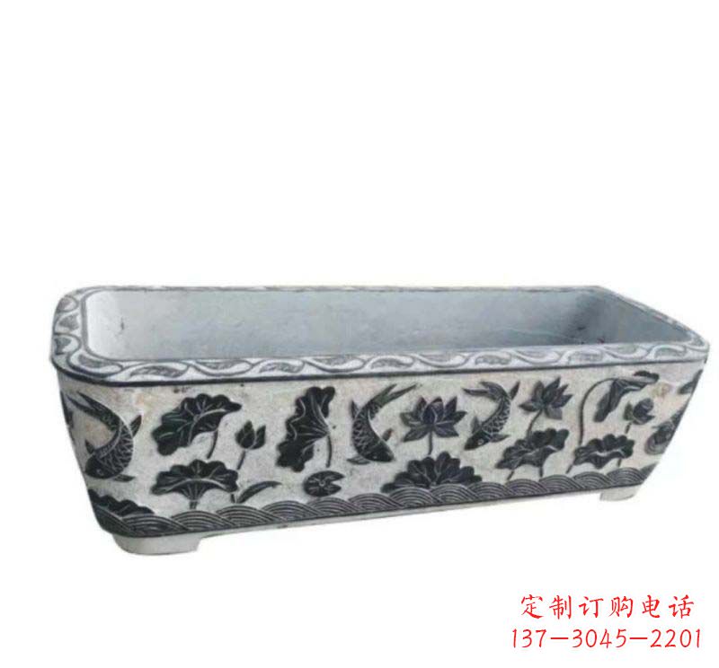益阳精美水缸石雕