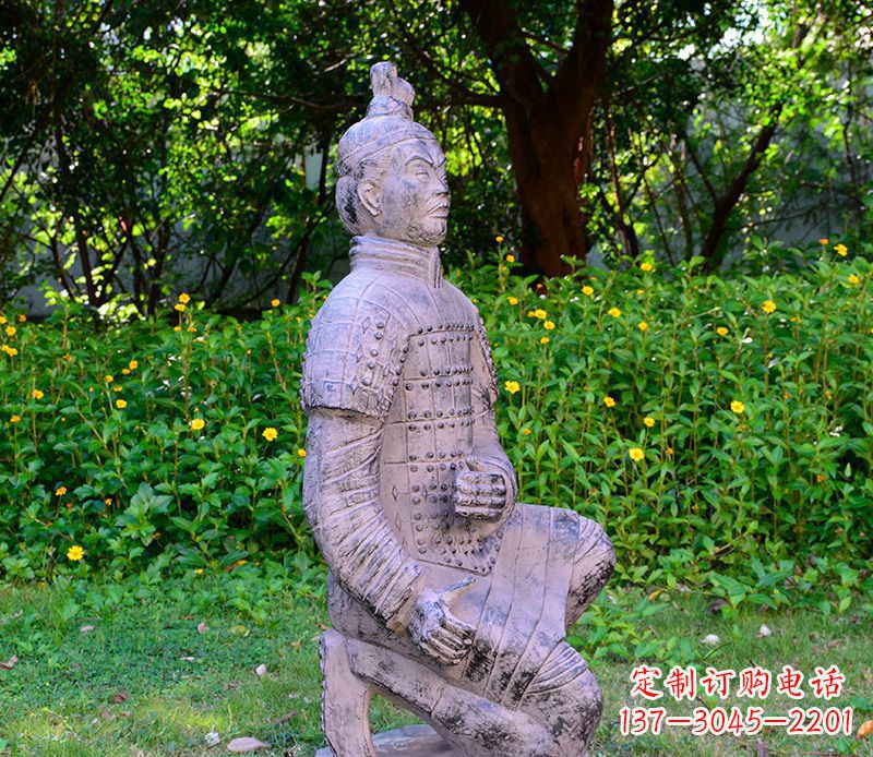 益阳仿古兵马俑公园景观石雕