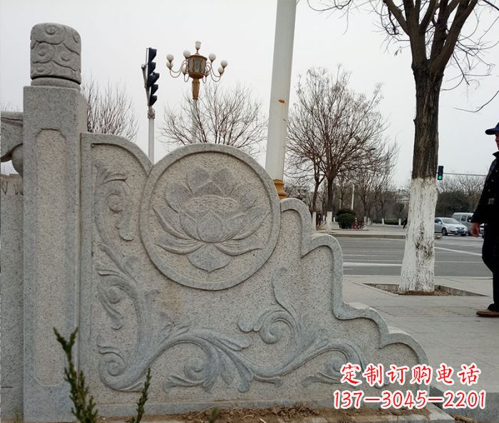 益阳仿古护城河石栏板雕塑