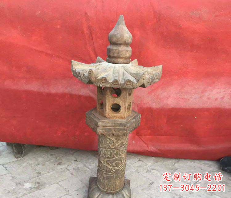 益阳传统风格石灯雕塑
