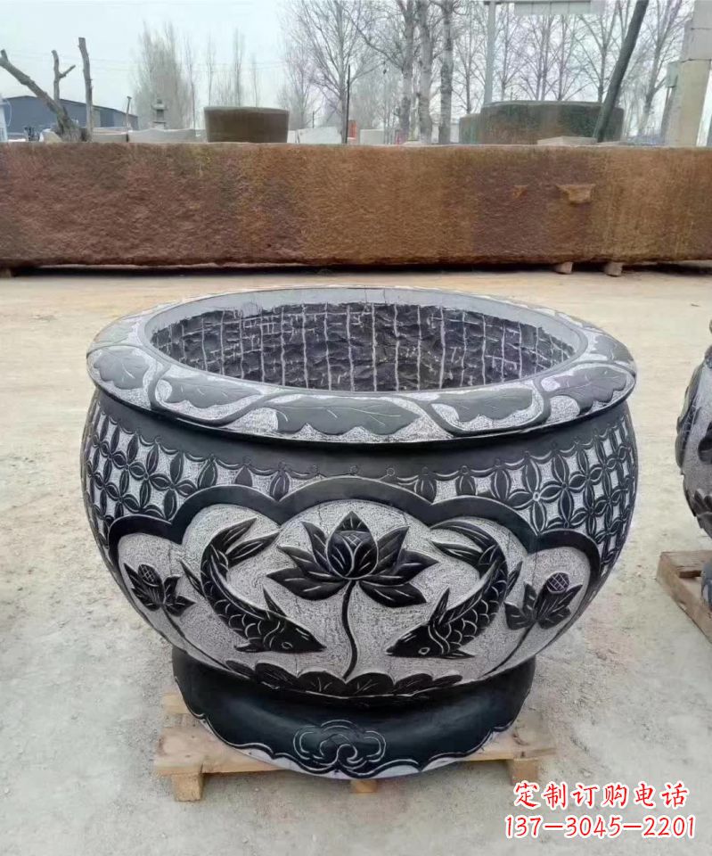 益阳精美仿古鲤鱼石雕