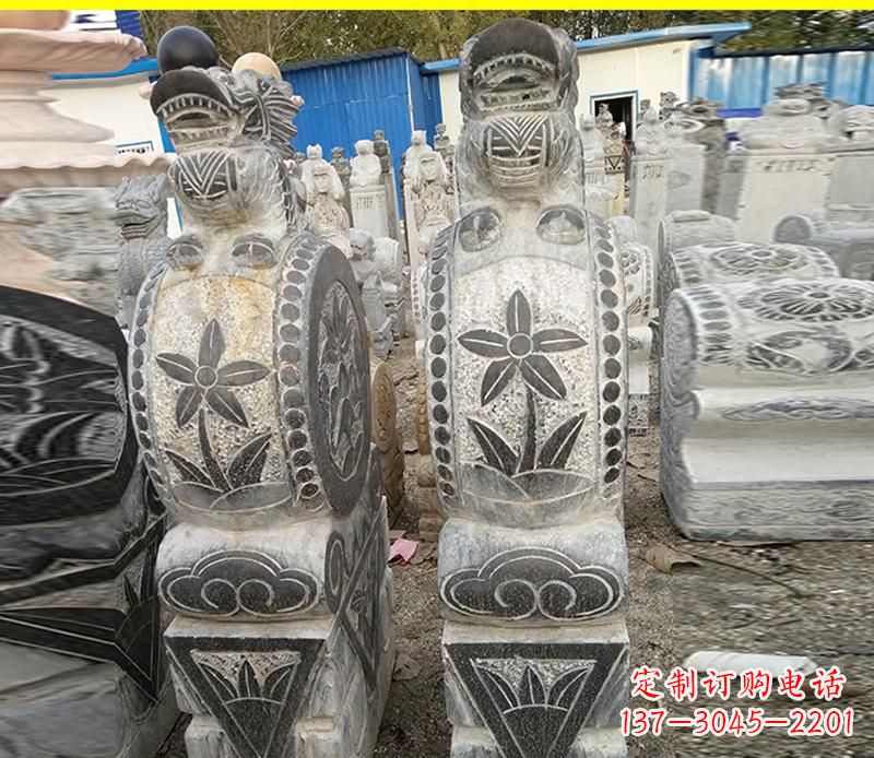 益阳仿古石门墩雕塑,传承历史文化