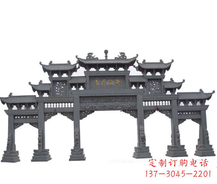 益阳产品名称仿古牌坊石雕
