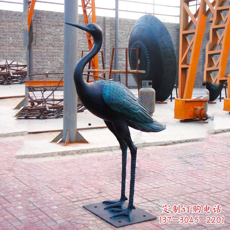 益阳精美仿古仙鹤雕塑