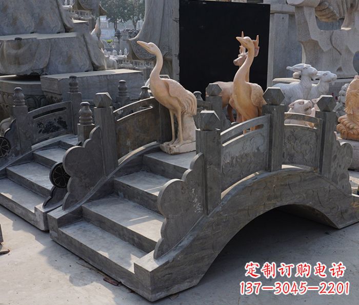 益阳精致石制仿古拱桥雕塑