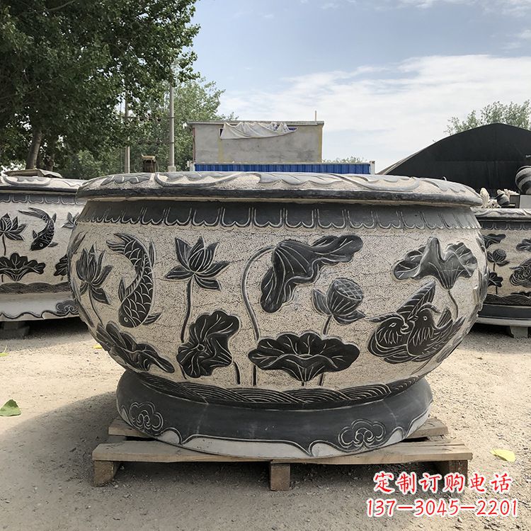 益阳精美仿古花盆雕塑