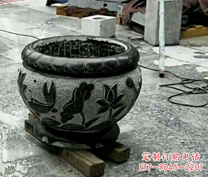 益阳精美仿古招财水缸石雕
