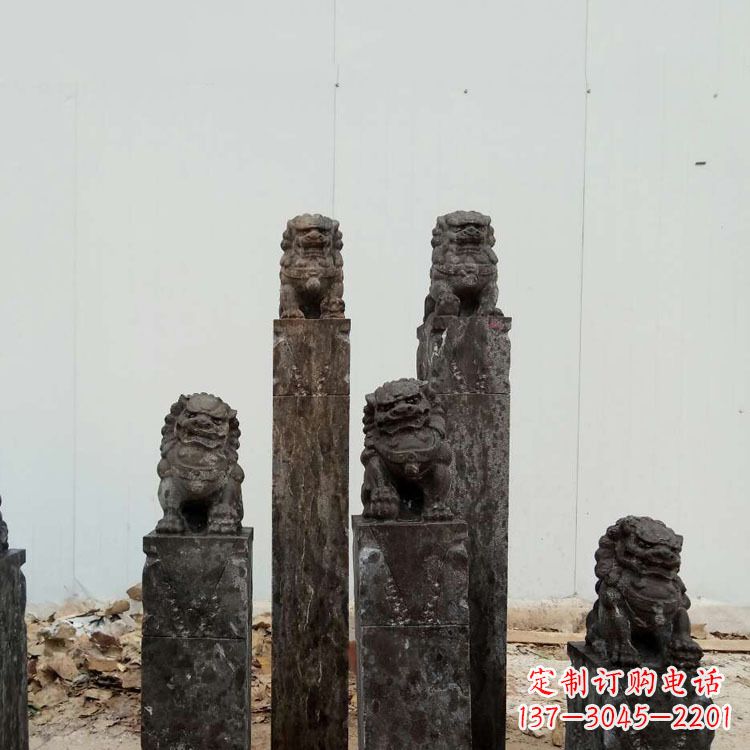 益阳复古风格拴马桩雕塑