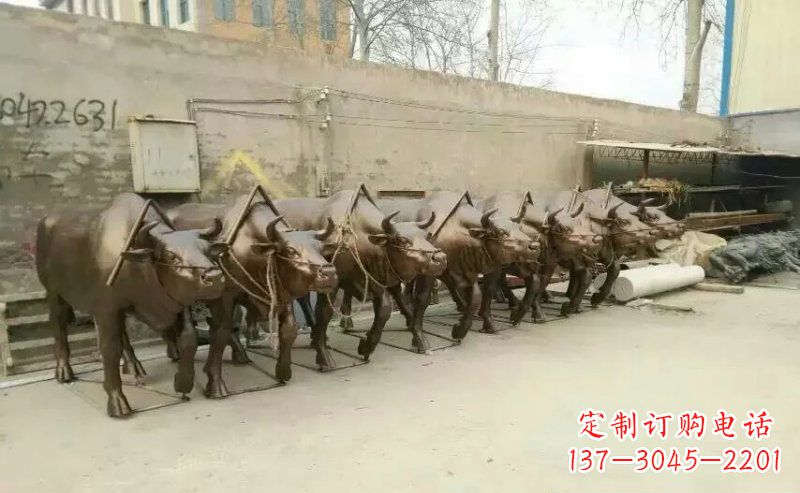 益阳仿铜玻璃钢动物雕塑