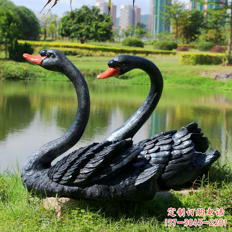 益阳玻璃钢天鹅雕塑