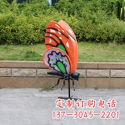益阳高端红色蝴蝶雕塑