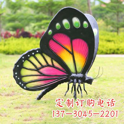 益阳仿真蝴蝶_品红色款405x78x110