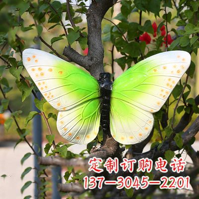 益阳浅绿色蝴蝶雕塑