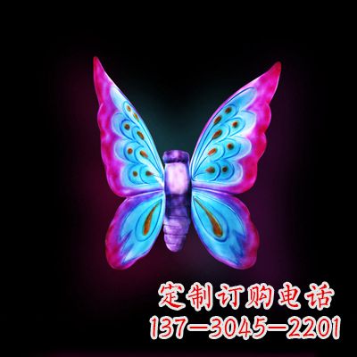 益阳仿真蝴蝶_小号粉色发光款37x48x20