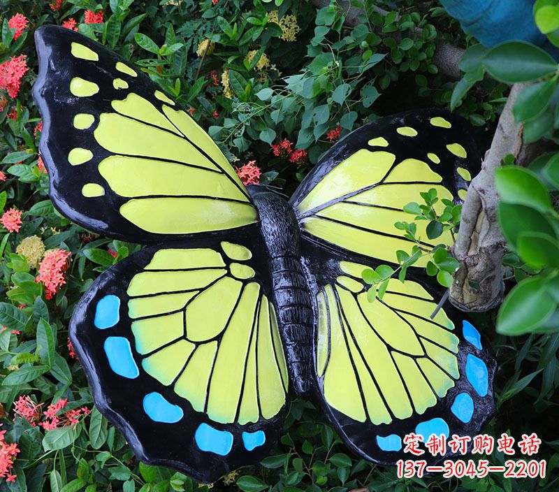 益阳仿真蝴蝶摆件玻璃钢雕塑