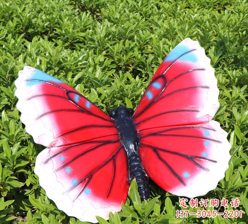益阳仿真蝴蝶彩绘动物雕塑摆件