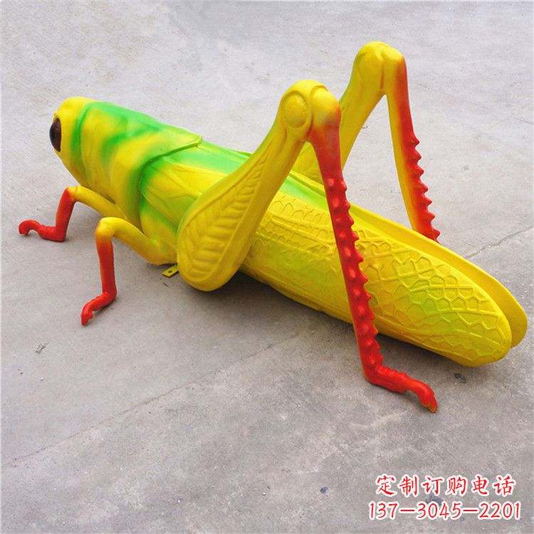 益阳仿真蝗虫玻璃钢蚂蚱雕塑