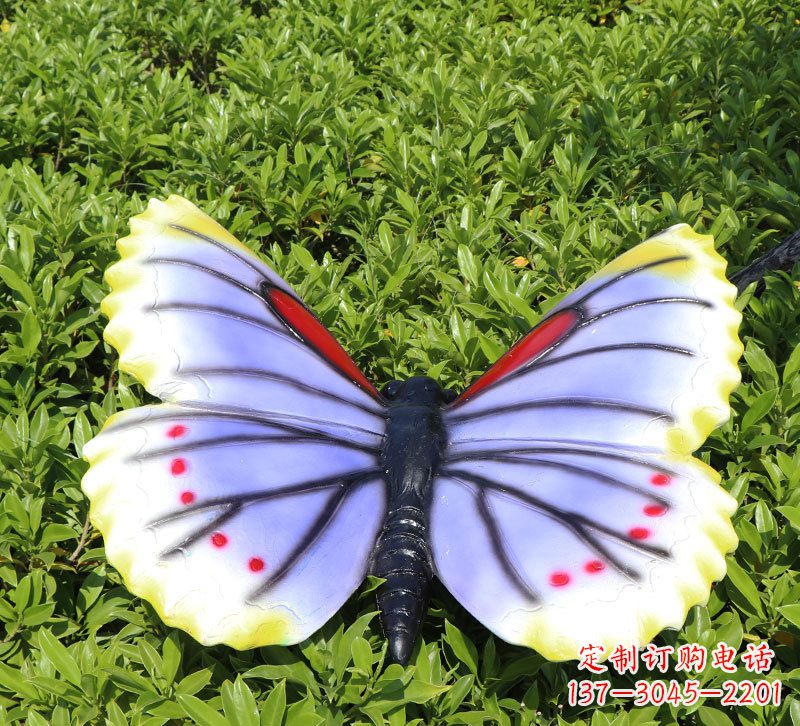 益阳仿真蝴蝶园林草地绘动物雕塑