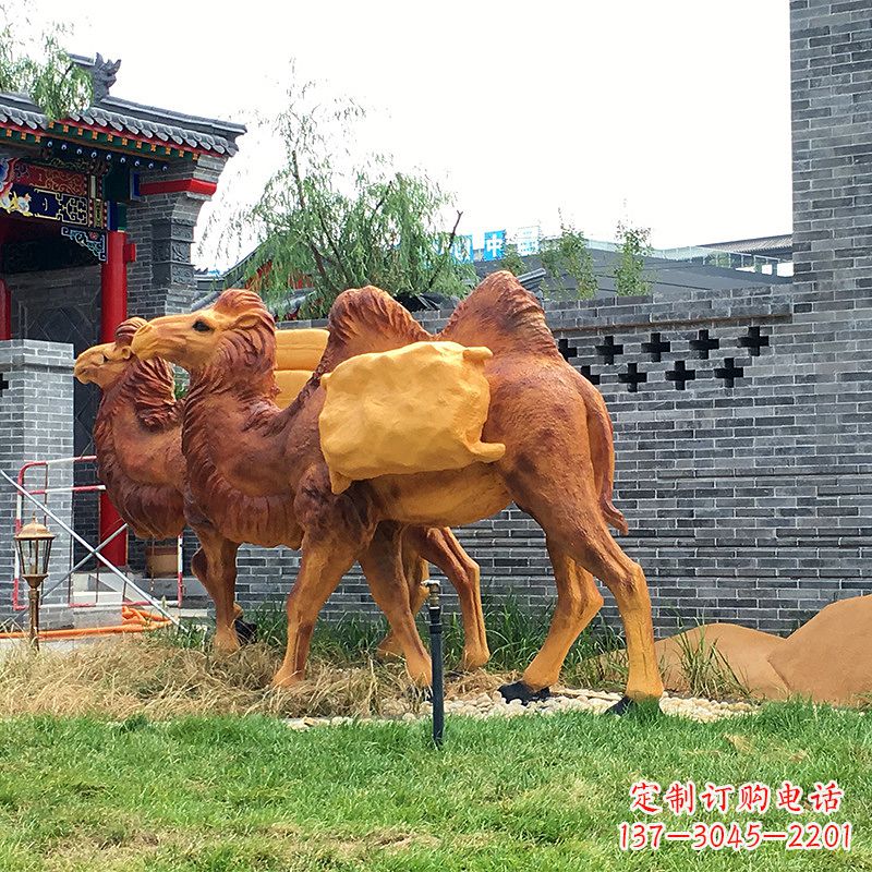 益阳仿真骆驼景观雕塑-景区景点仿真动物景观摆件