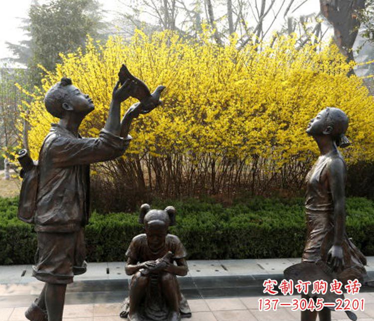 益阳精致可爱的儿童铜雕