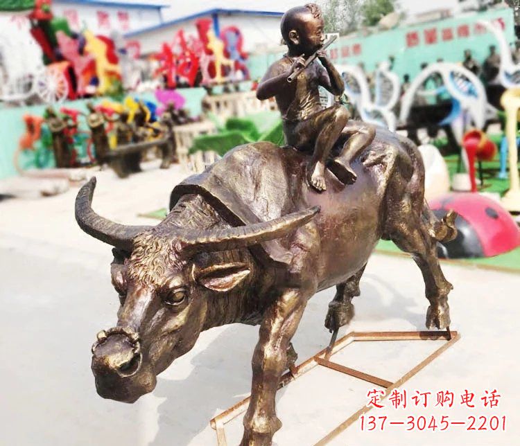 益阳牛郎雕塑精美绝伦的铜雕艺术