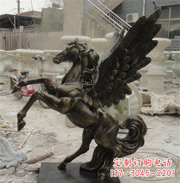益阳飞马玻璃钢动物雕塑