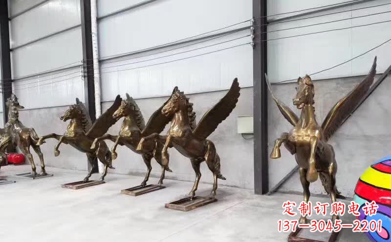 益阳精美绝伦的飞马铜雕