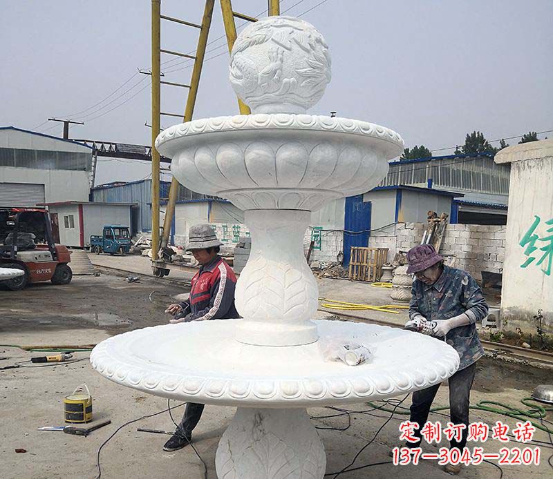 益阳风水球喷泉石雕塑