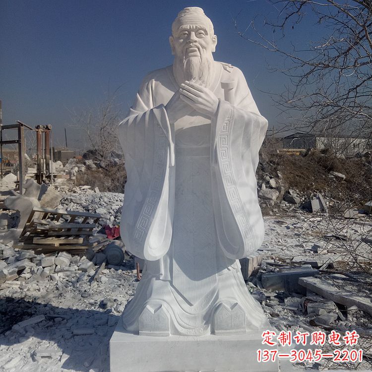益阳夫子庙青铜雕塑孔子雕像