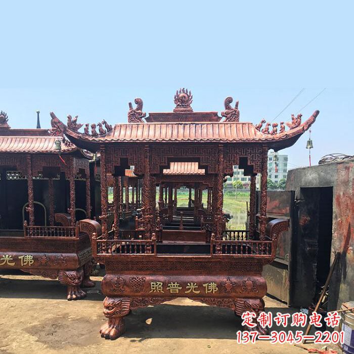 益阳精美铜香炉雕塑