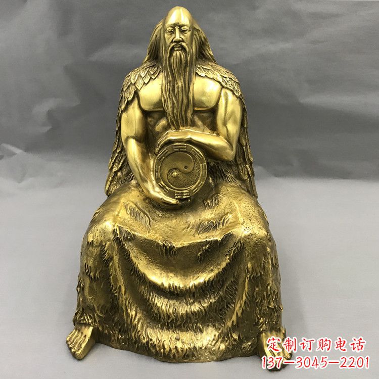 益阳伏羲·神话传说铜雕塑