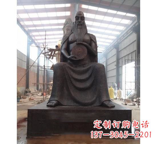 益阳伏羲铜雕塑,精雕细琢的精美艺术品