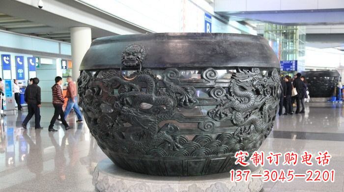 益阳建筑与自然的和谐景观水缸雕塑
