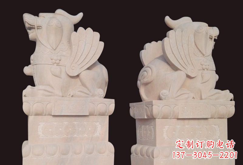益阳福星象征吉祥幸福高照貔貅石雕
